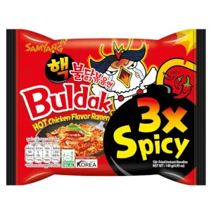Mỳ Cay Hàn Quốc Buldak 3x Spicy Đỏ 8x(5x140g)