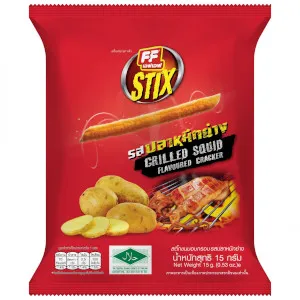 Stix Grilled Squid Flavoured Cracker 12x(3x65g)