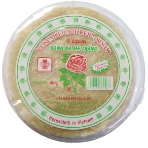 White Sesame Rice Paper 40x300g