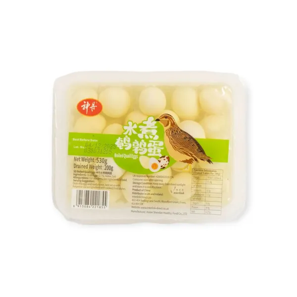 Boiled Quail Eggs 12x530g