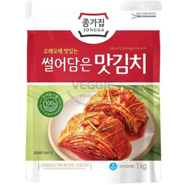 Jongga Kimchi Mat Cắt 1000g 4.5-5kg/thùng Hàn Quốc
