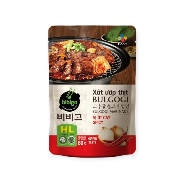 Nước Xốt Ướp Thịt Bulgogi Cay 3x15x80g