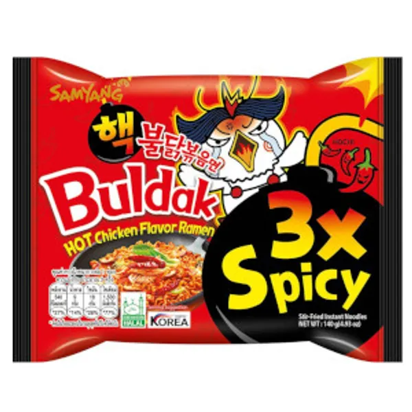 Mỳ Cay Hàn Quốc Buldak 3x Spicy Đỏ 8x(5x140g)