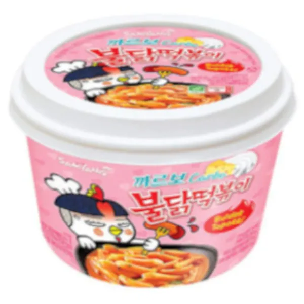 Topokki Buldak Carbonara Hồng Big Bowl 16x185g
