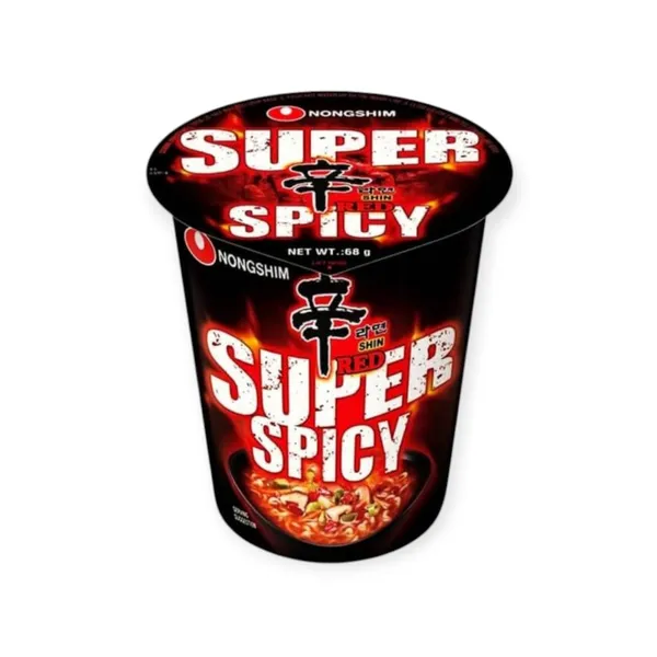 Instant Noodles Shin Red Super Spicy Cup 12x68g
