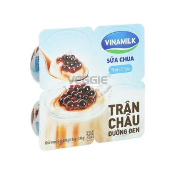 Sữa Chua Vinamilk Trân Châu Đường Đen 6 Vỉ/thùng