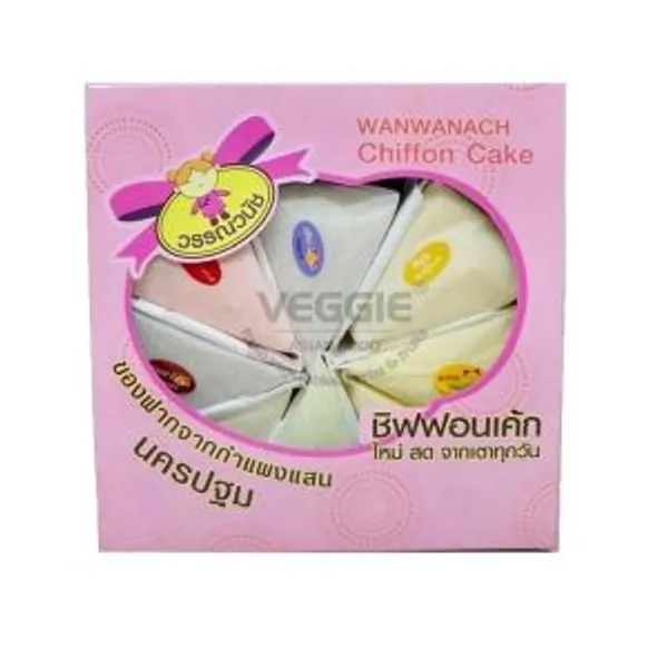 Bánh Chiffon Hồng 8pcs 350g