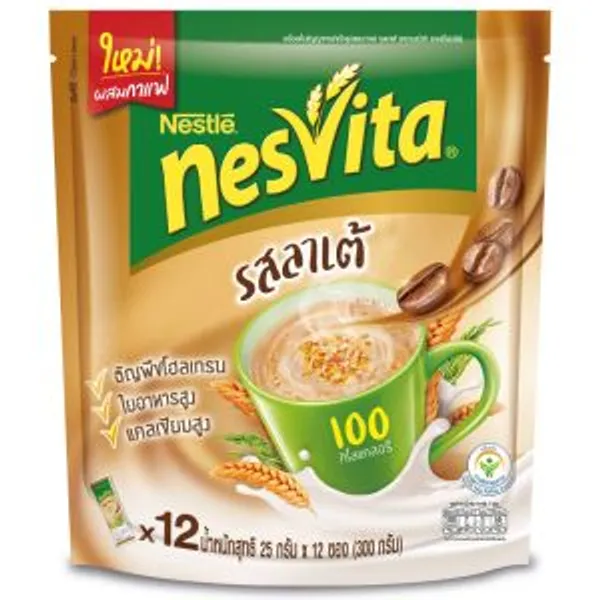 Nesvita Instant Cereal Beverage with Coffee Mix Latte Flavour 25g X 12pcs (300g)