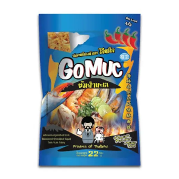 Seasoned Shredded Squid Tom Yum Talay Flavor 48x22g