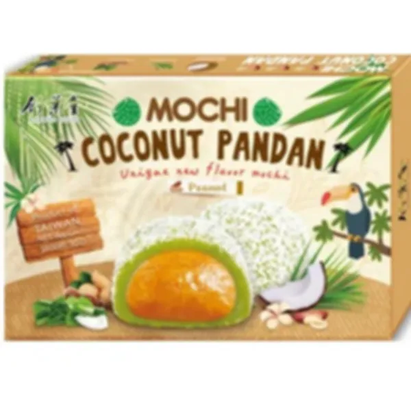 Coconut Pandan Peanut Mochi 24x180g