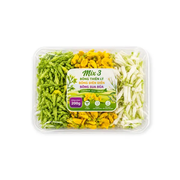 Mix 3 Dok Khajon Dok Kae Dok Sano in Tray 200g