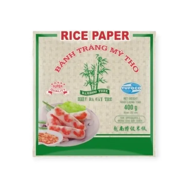 Ba Cây Tre Bánh Tráng Gỏi Cuốn Vuông 22cm 36x400g