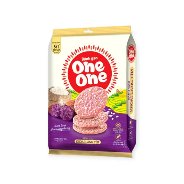 Bánh Gạo One One Vị Khoai Lang Tím Nướng 20x140g