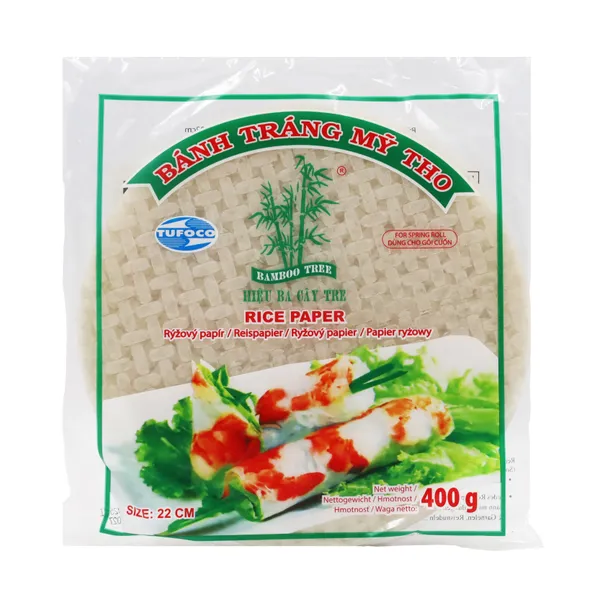 Ba Cây Tre Bánh Tráng Cuốn Nem Sống 22cm 36x400g