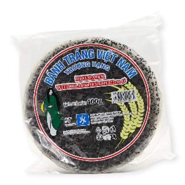 Black Sesame Rice Paper 22cm 30x400g