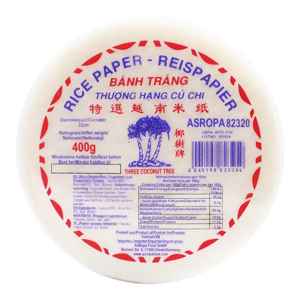Cu Chi Rice Paper 22cm 50x400g