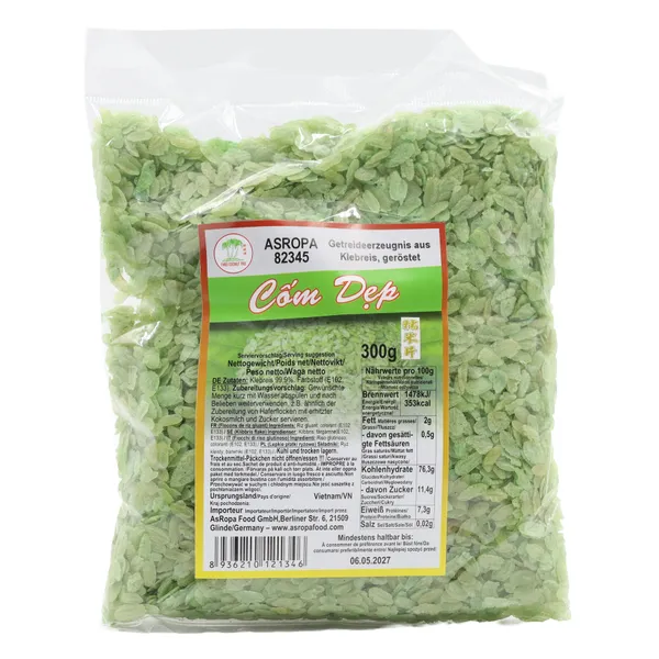 Green Glutinous Rice Flake 40x300g
