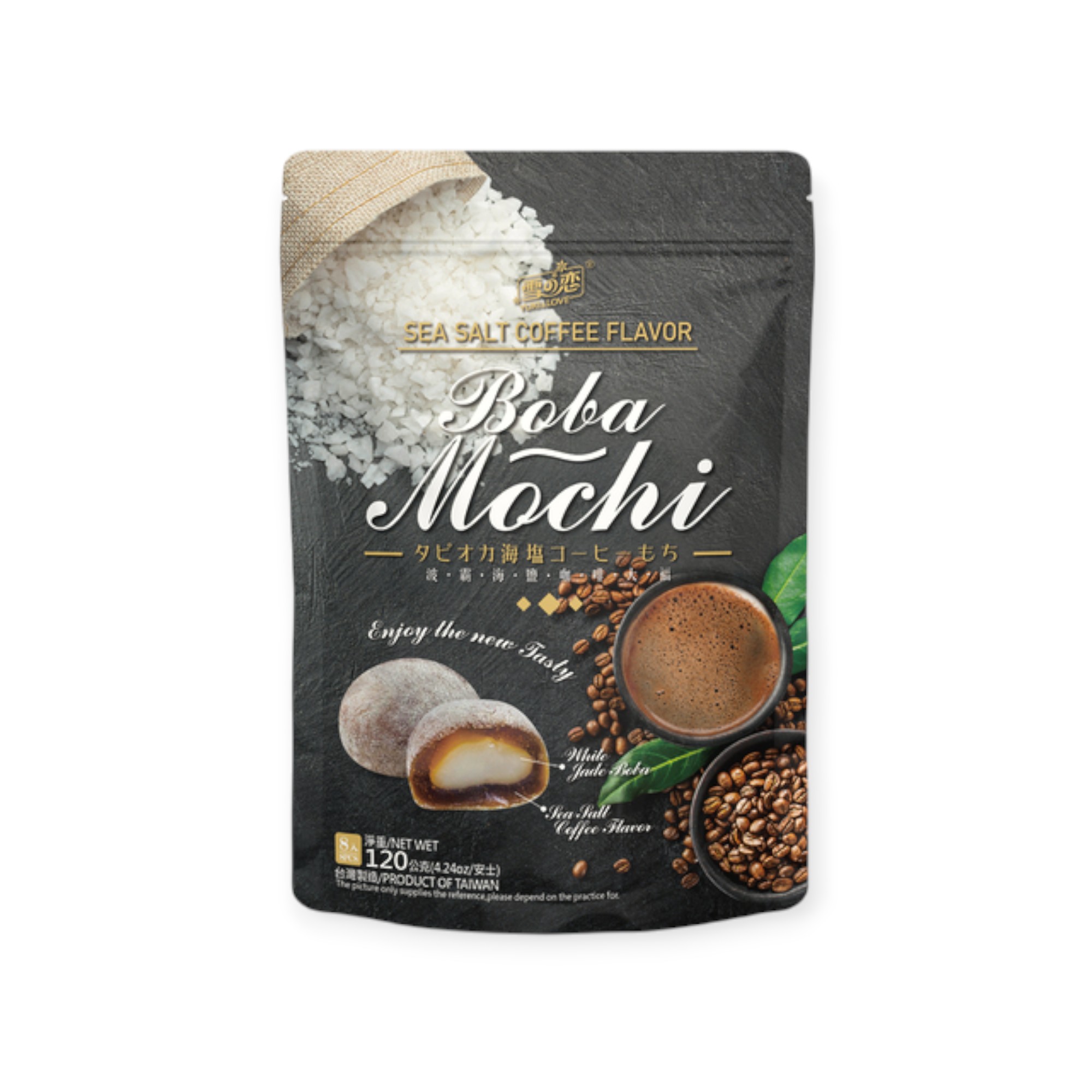 Sea Salt Coffee Boba Mochi 24x120g