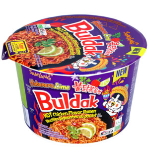 Buldak Hot Chicken Flv Ramen Habanero Lime Big Bowl 16x110g