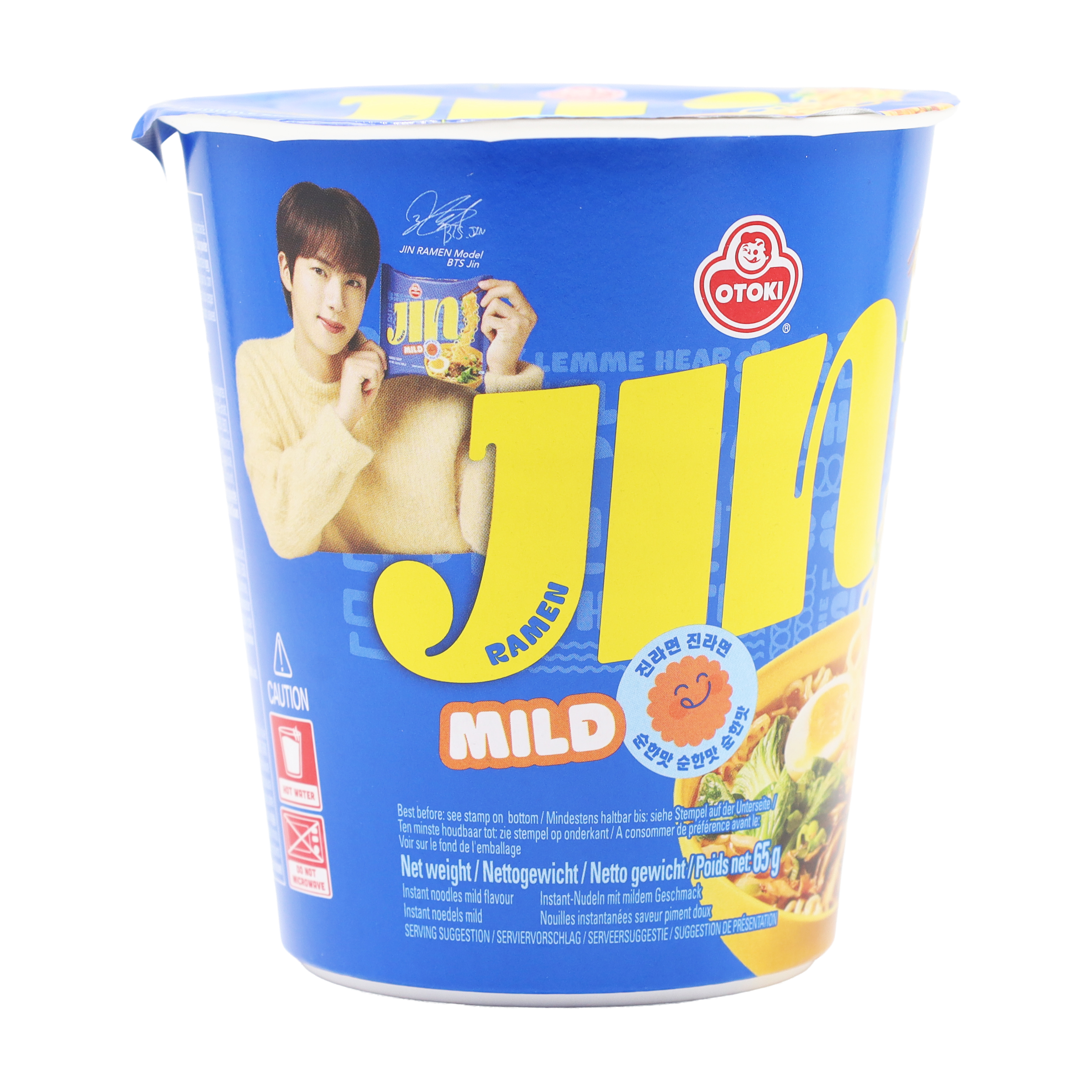 Instant Noodles Jin Ramen Mild Cup 6x65g
