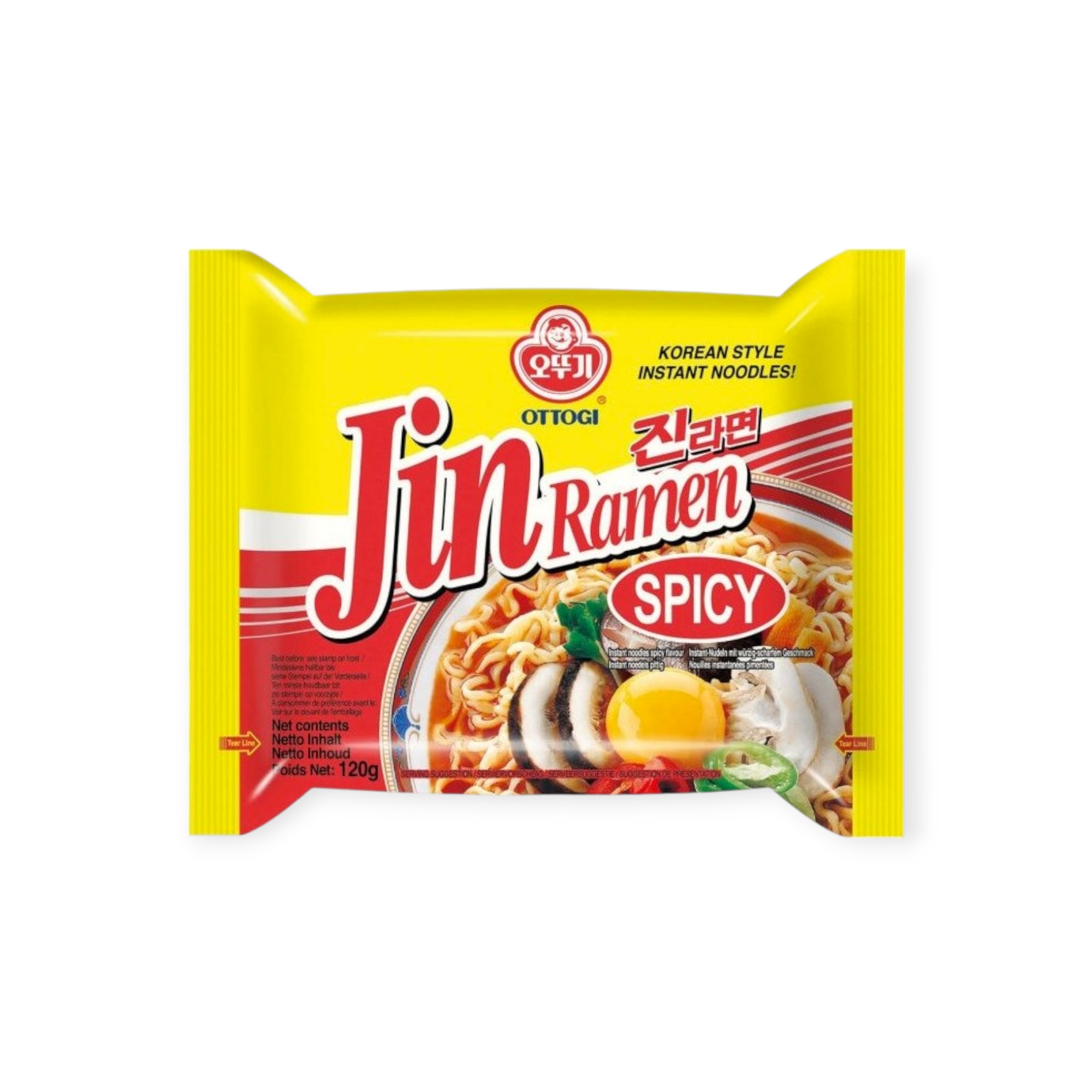 Instant Noodles Jin Ramen Spicy 20x120g