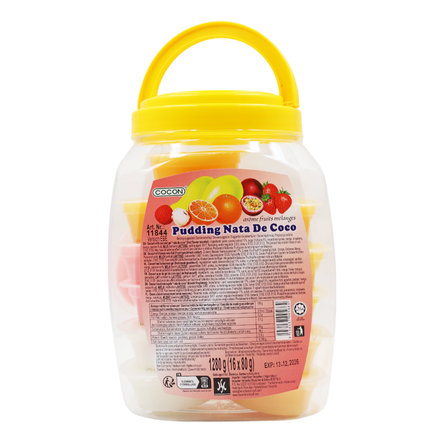 Pudding with Nata De Coco Assorted 6x128kg