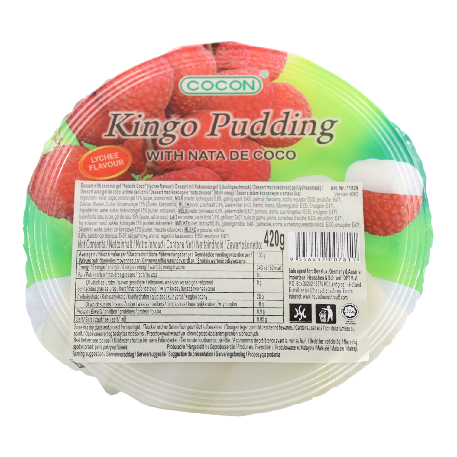 Pudding Lychee 12x420g