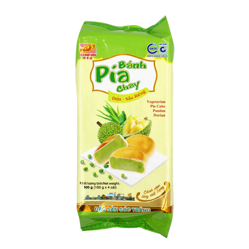 Durian Mung Bean Pandan Pia Cake 30x400g