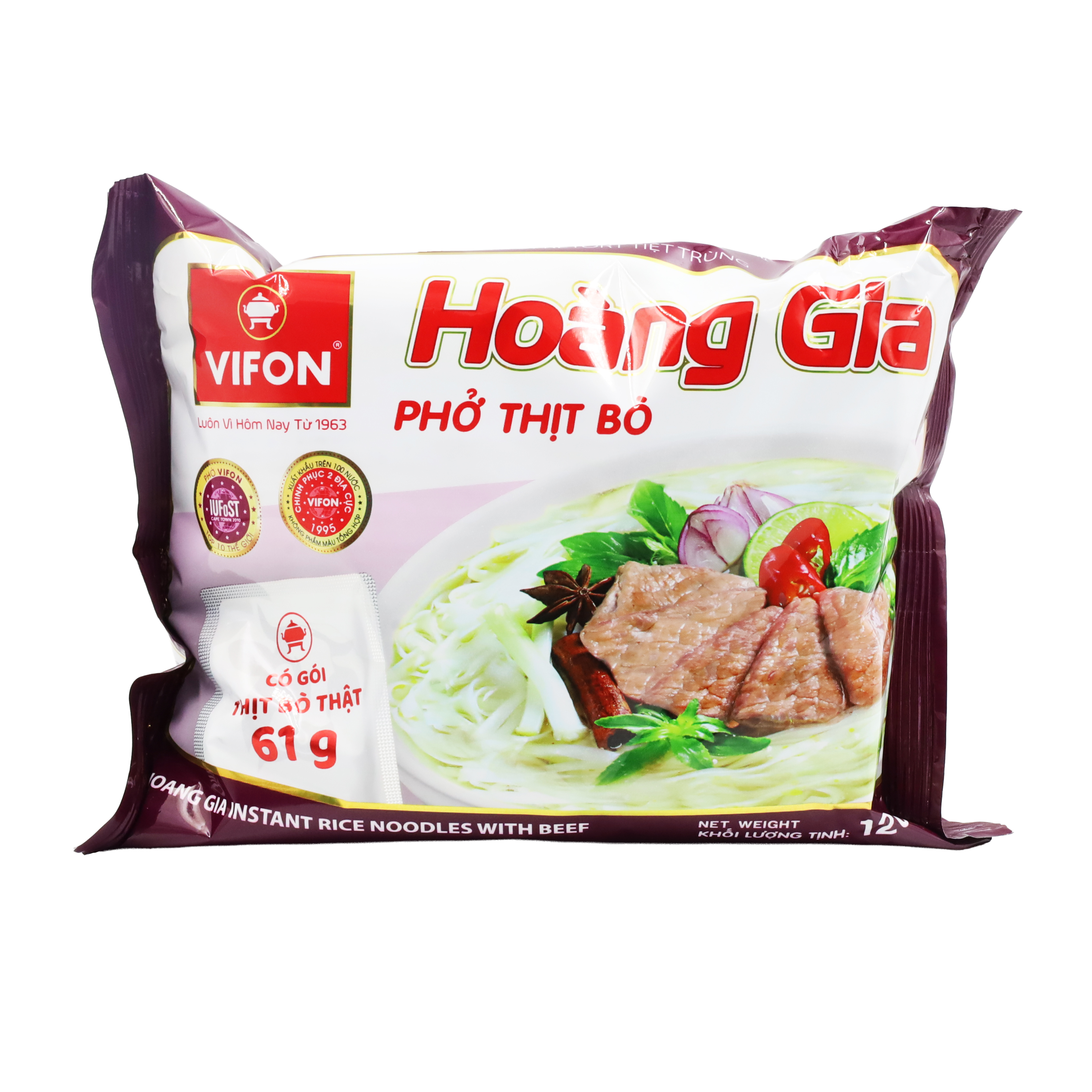 Hoang Gia Instant Noodle Beef 18x120g