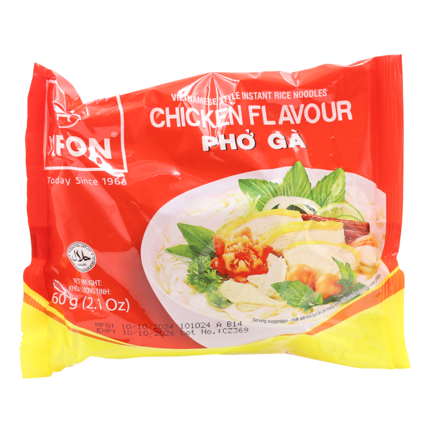 Instant Rice Noodles Chicken Flavour 30x60g
