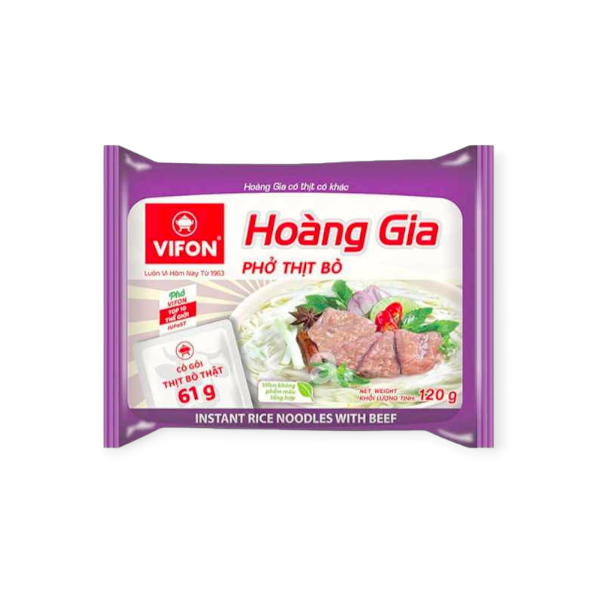 Hoang Gia Instant Noodles with Beef 18x120g